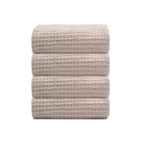 Waffle Turkish Cotton Hand Towel Bundle