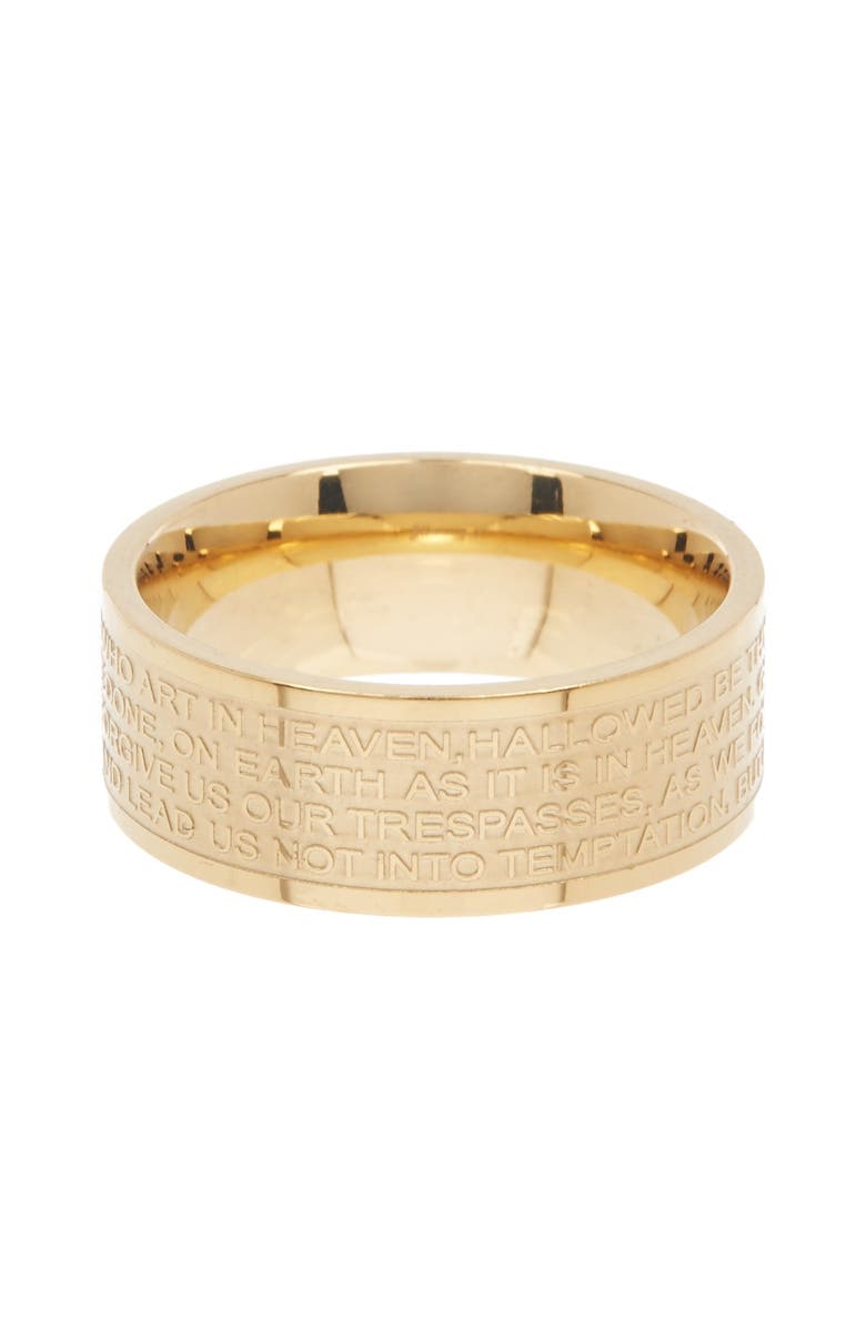 HMY JEWELRY Our Father Prayer Ring, Alternate, color, Metallic