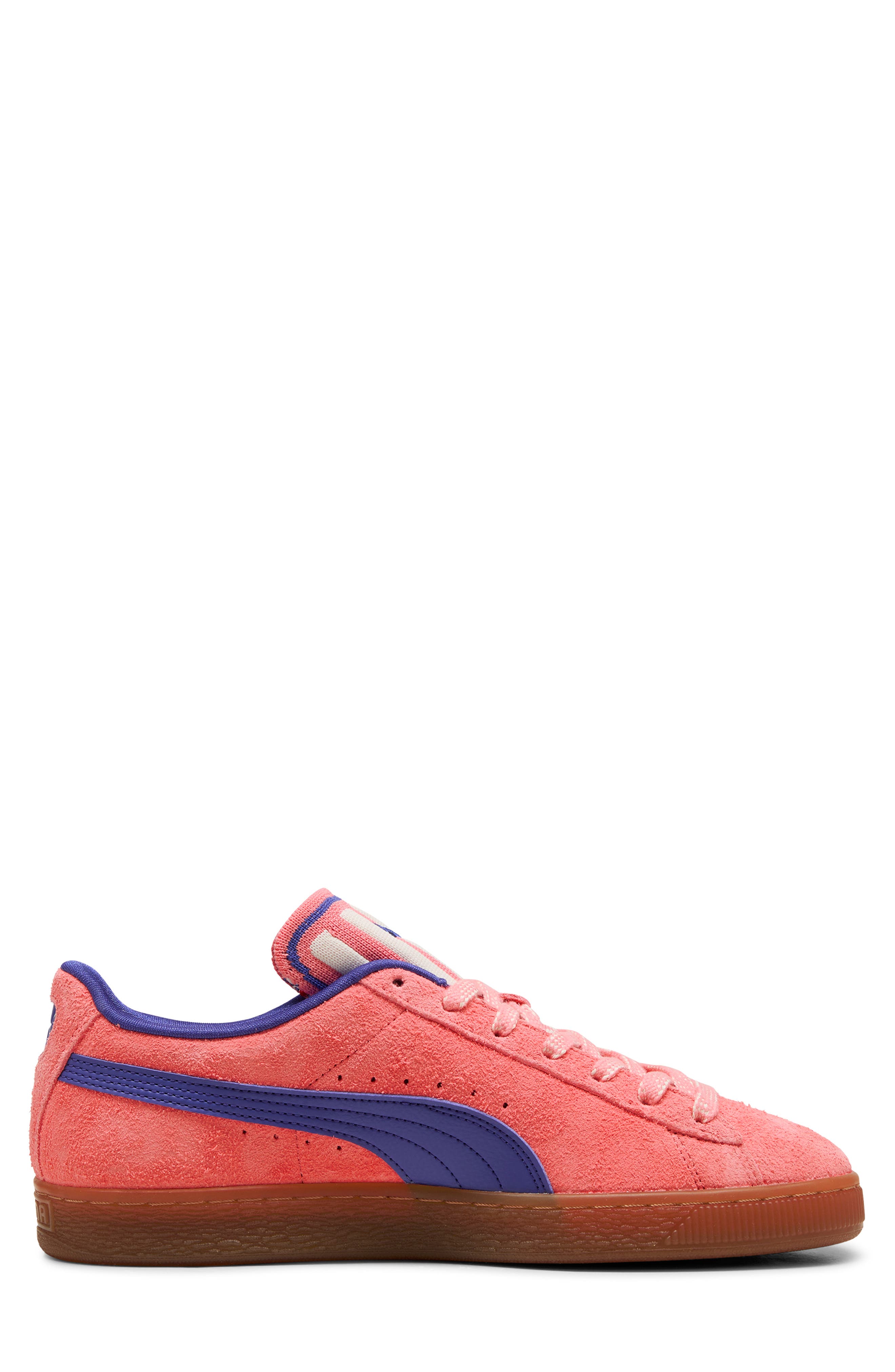 Suede Supertifo Low Top Sneaker, Alternate, color, SUNSET GLOW-GUM