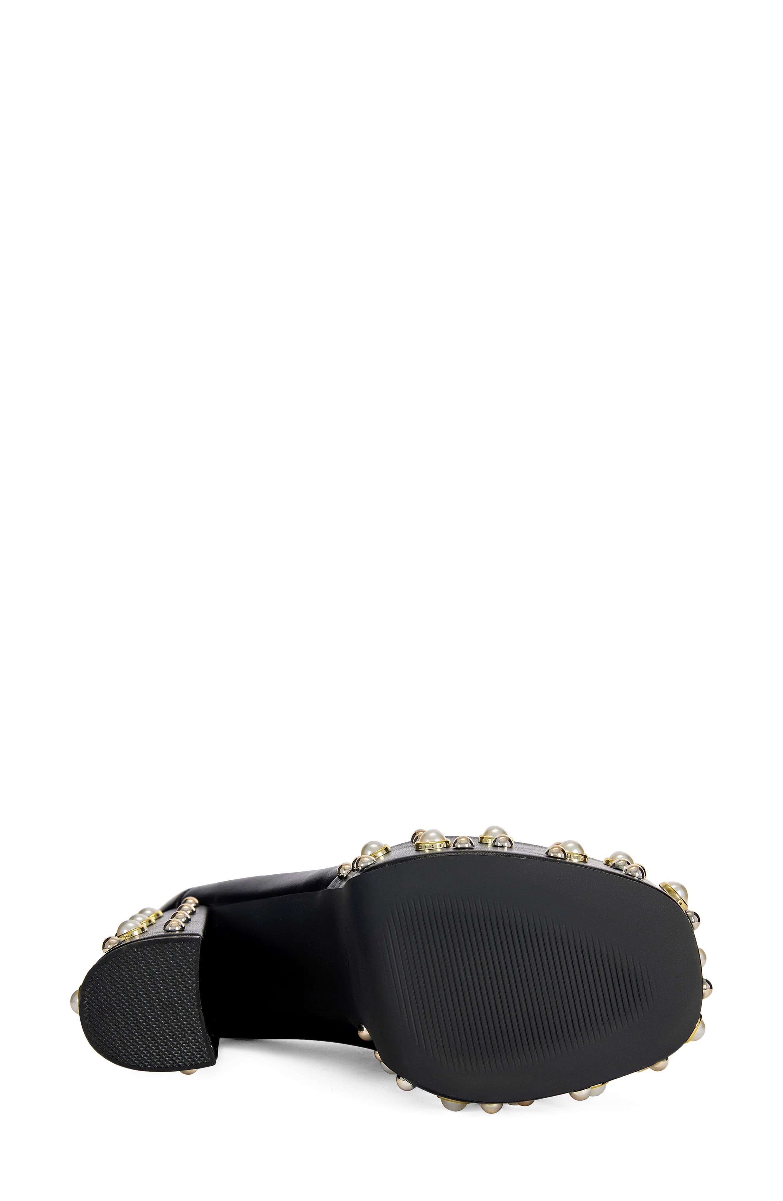 Justified Faux Leather Platform Pump, Alternate, color, BLACK