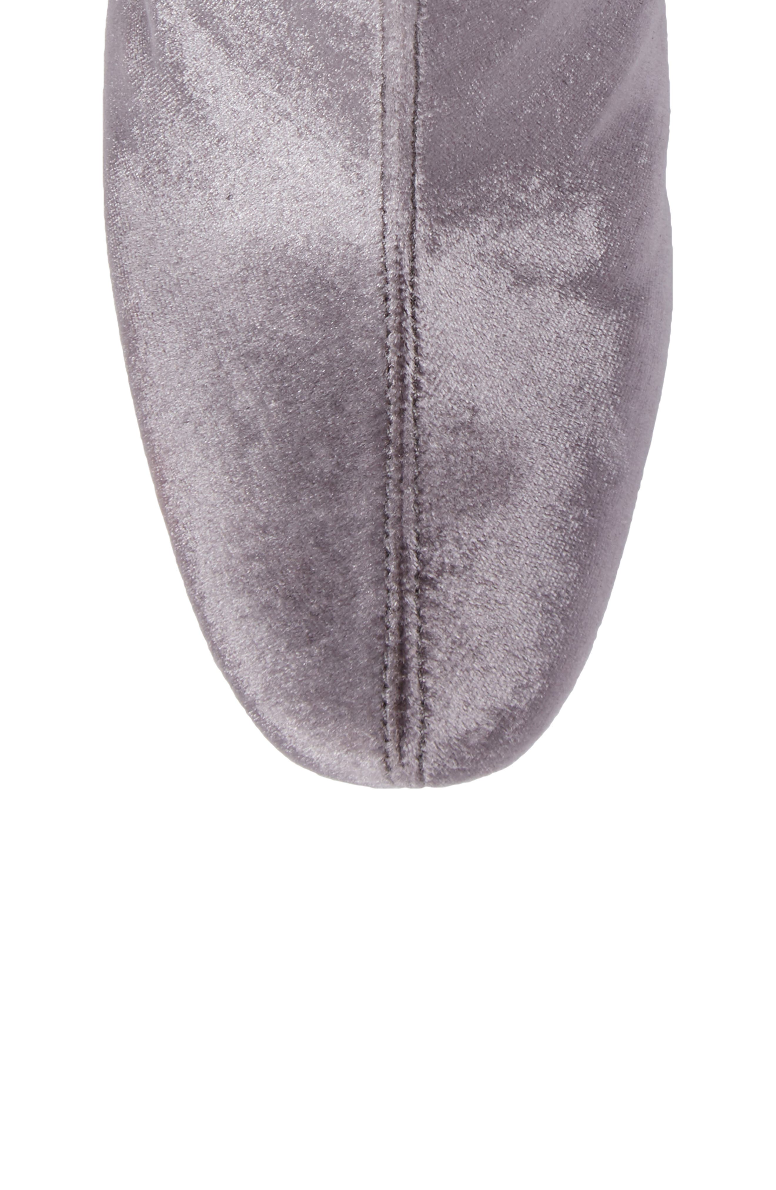 Cecile Block Heel Bootie, Alternate, color, GREY