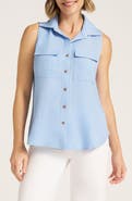 matty m. Euclid Sleeveless Button-Up Shirt