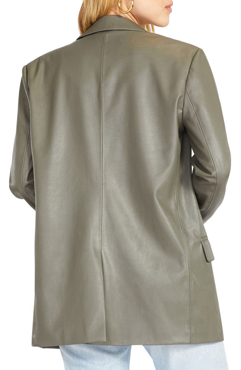 BB Dakota by Steve Madden BB Dakota Who's in Charge Faux Leather Blazer, Alternate, color,