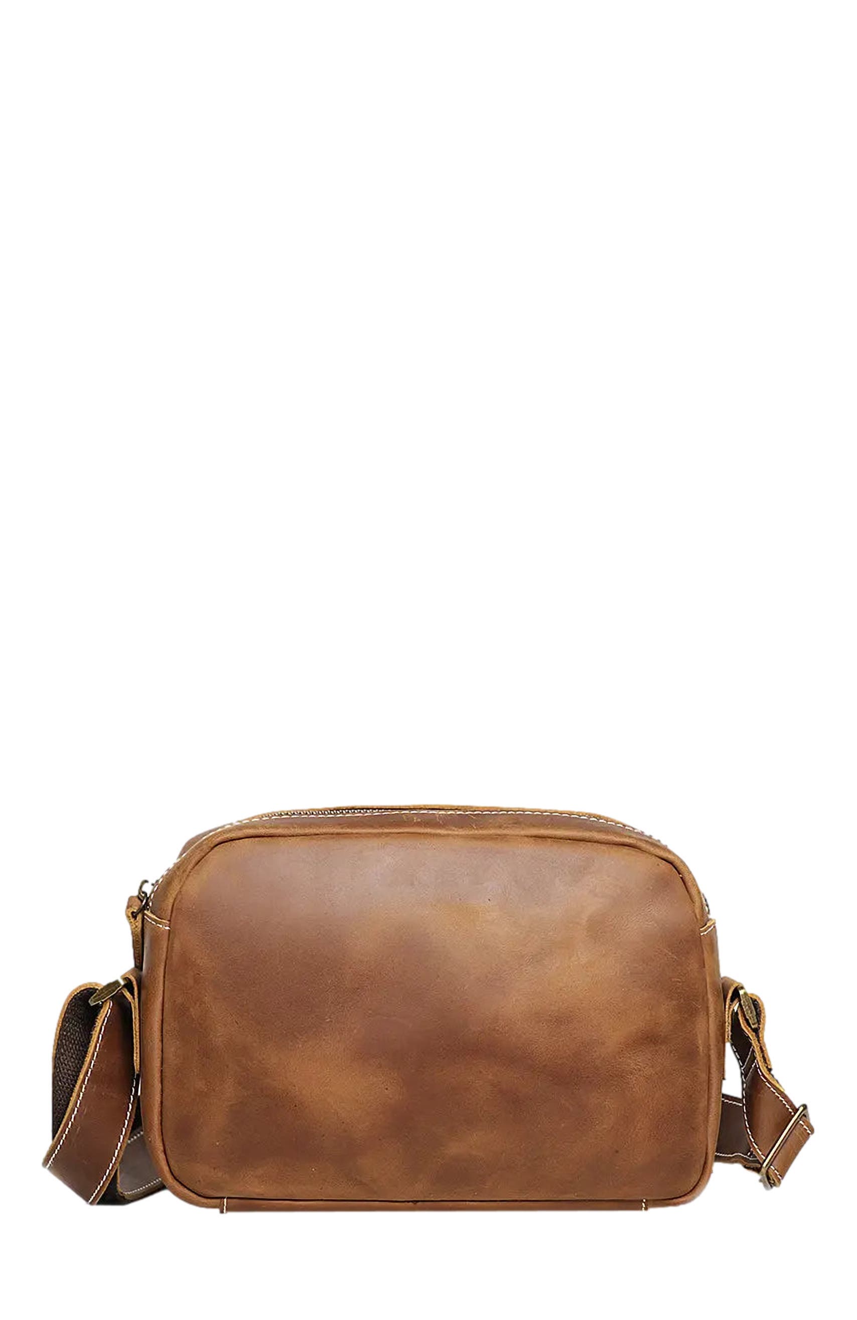 STEEL HORSE LEATHER Soren Vintage Leather Crossbody Bag Sling | Versatile and Durable Leather Bag, Main, color, Brown