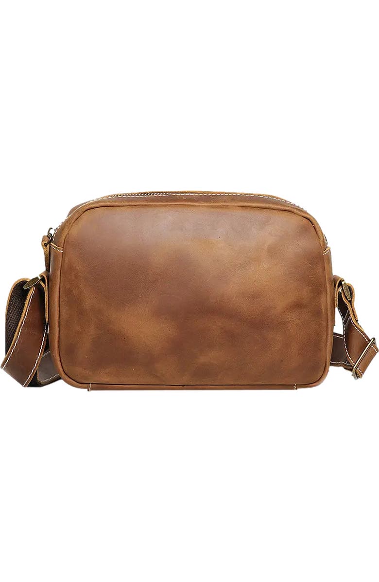 STEEL HORSE LEATHER Soren Vintage Leather Crossbody Bag Sling | Versatile and Durable Leather Bag, Main, color, Brown