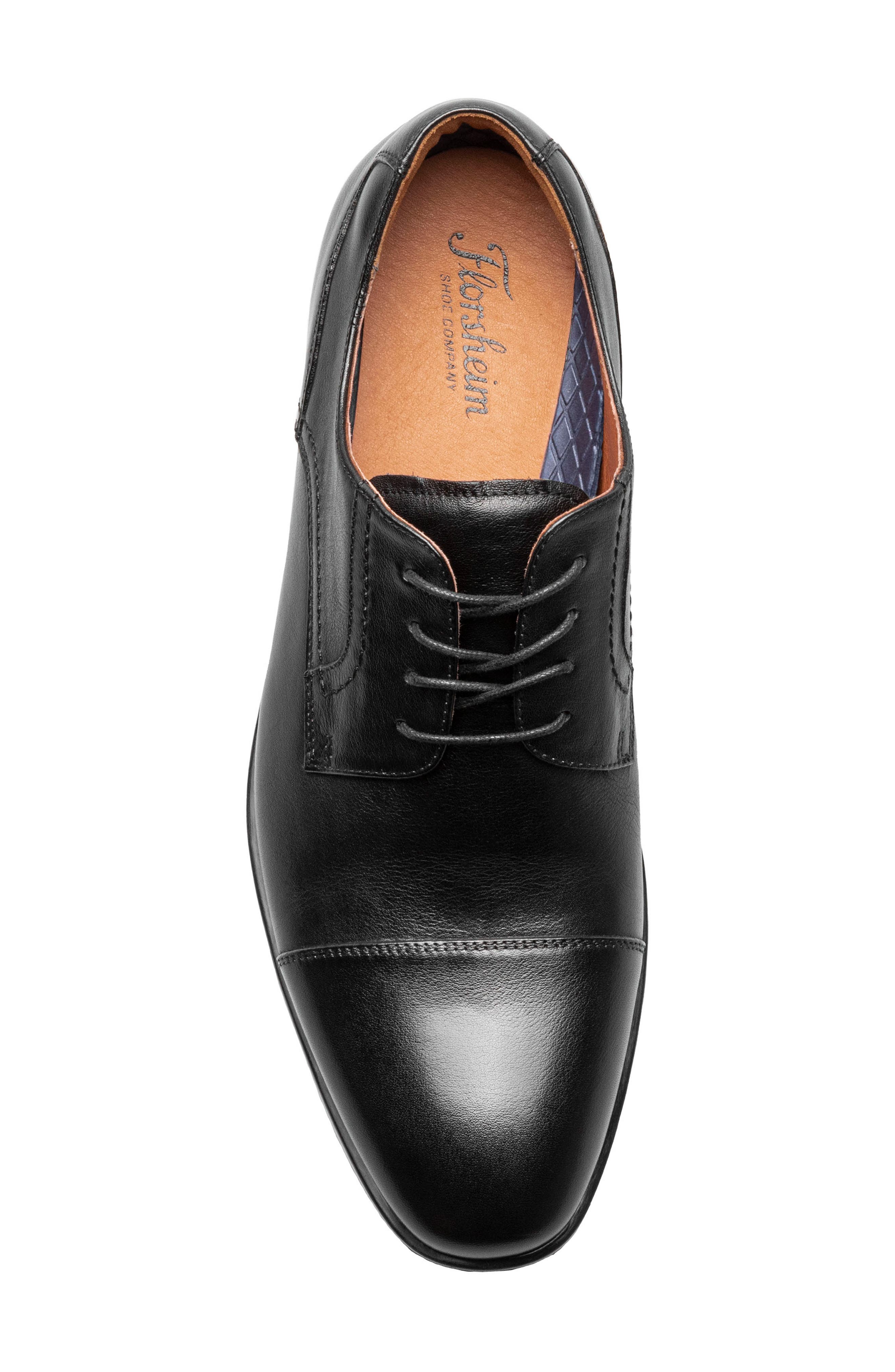 Florsheim Pregamo Cap Toe Derby, Alternate, color, Black