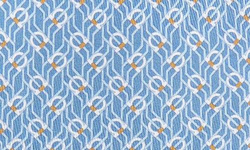 Ferragamo Tetris Gancini Silk Tie In Blue