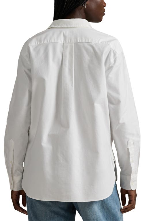 Polo Ralph Lauren The Iconic Relaxed Fit Oxford Button-up Shirt In White