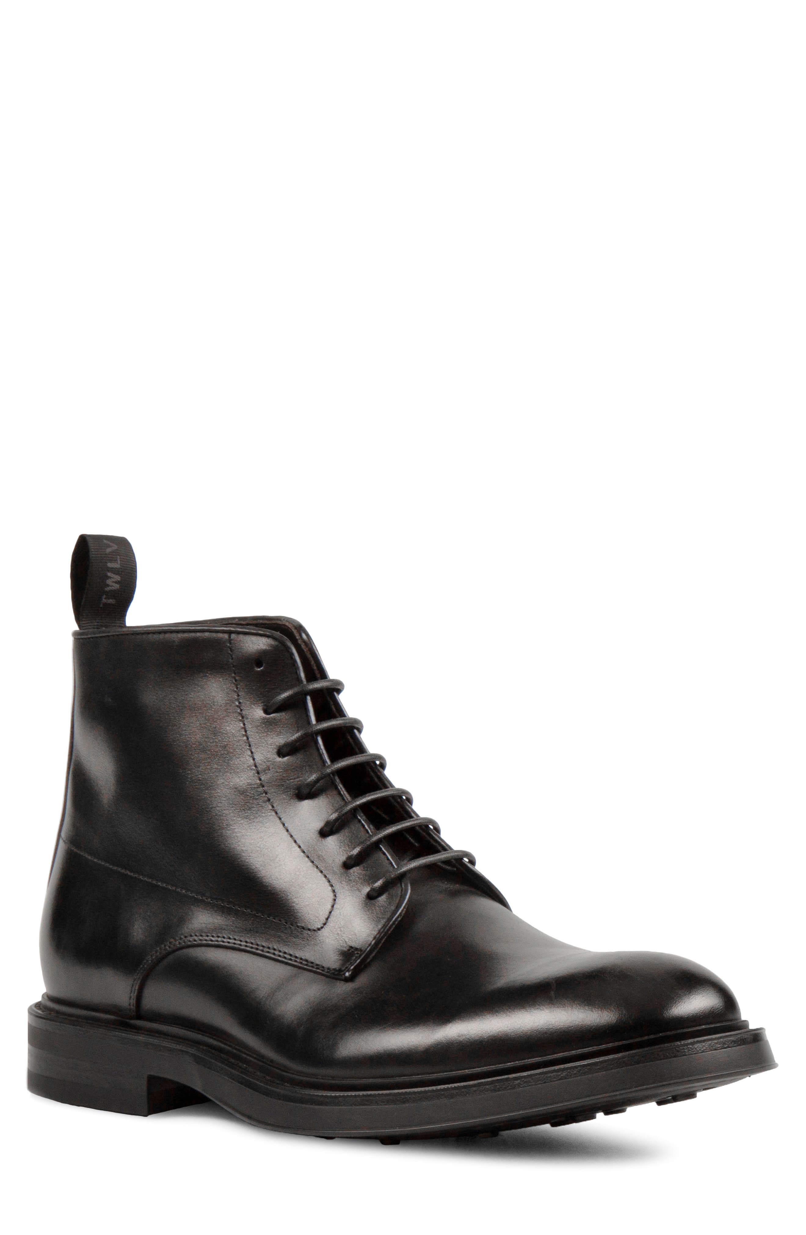 Project TWLV Link Lace-Up Boot, Main, color, Black