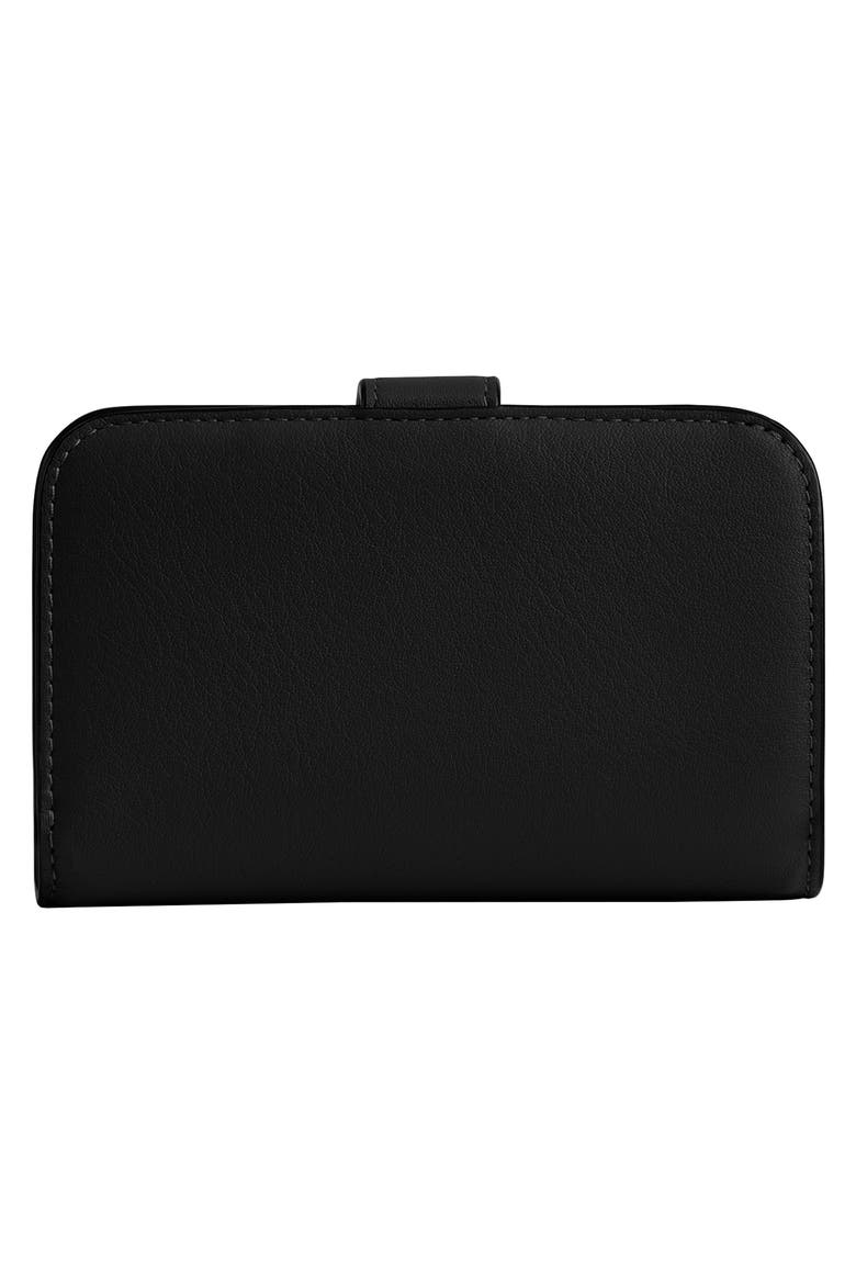 Tabby Soft Grain Leather Wallet, Alternate, color, B4/ BLACK