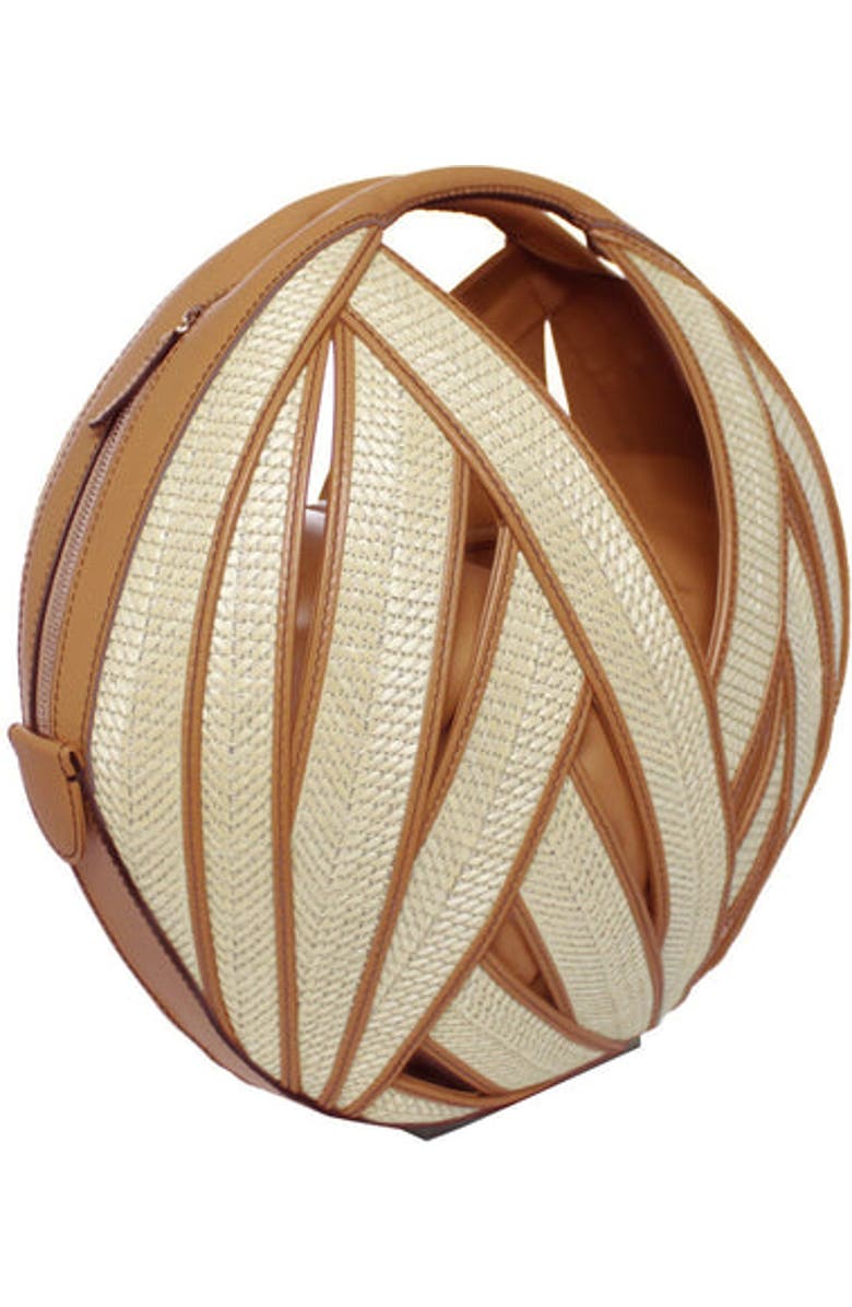 PERRIN PARIS Le Panier Raphia Handbag, Alternate, color,