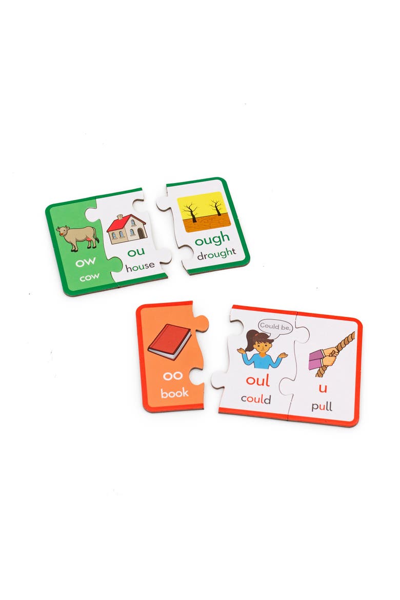Vowel Puzzles  Educational Learning Set, Alternate, color, Multicolored