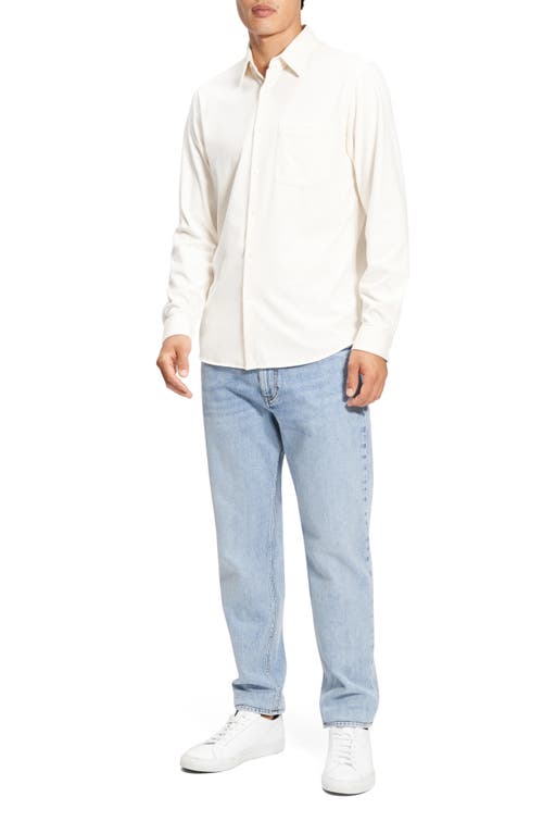 THEORY THEORY IRVING STRUCTURE KNIT BUTTON-UP SHIRT