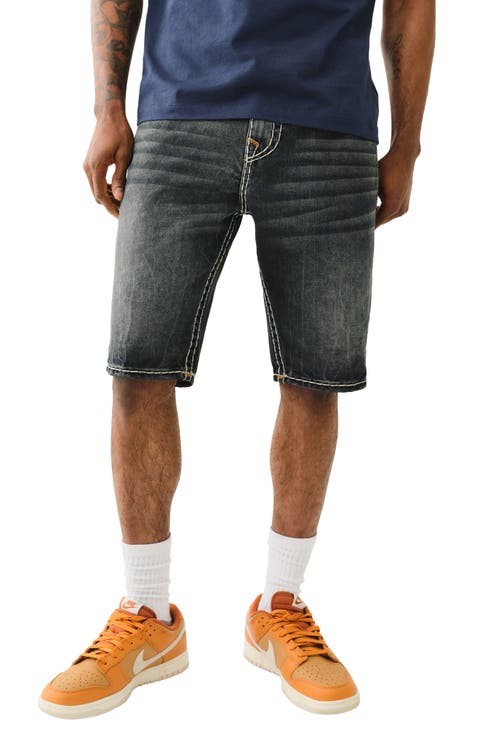 Rocco Super T Slim Fit Denim Shorts (Dark Metal Wash) (Regular & Big)