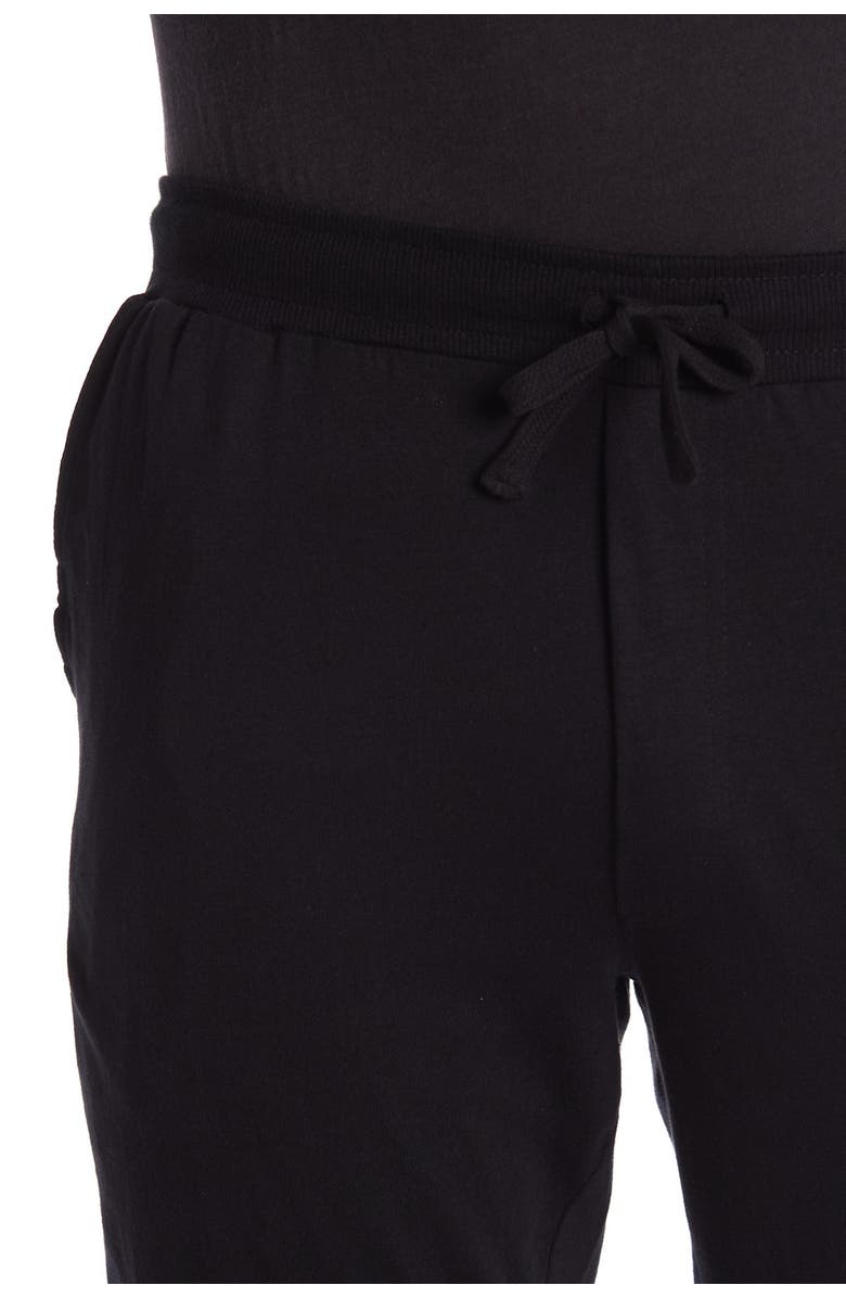 UNSIMPLY STITCHED Super Light Weight Cuffed Lounge Pants, Alternate, color, Black