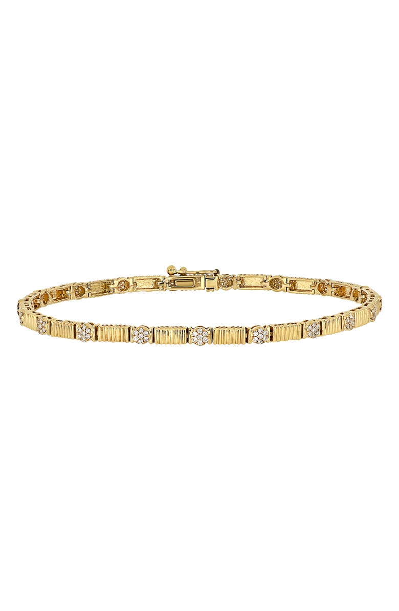 Bony Levy Cleo Diamond Cluster Station Bracelet, Main, color, 18K Yellow Gold