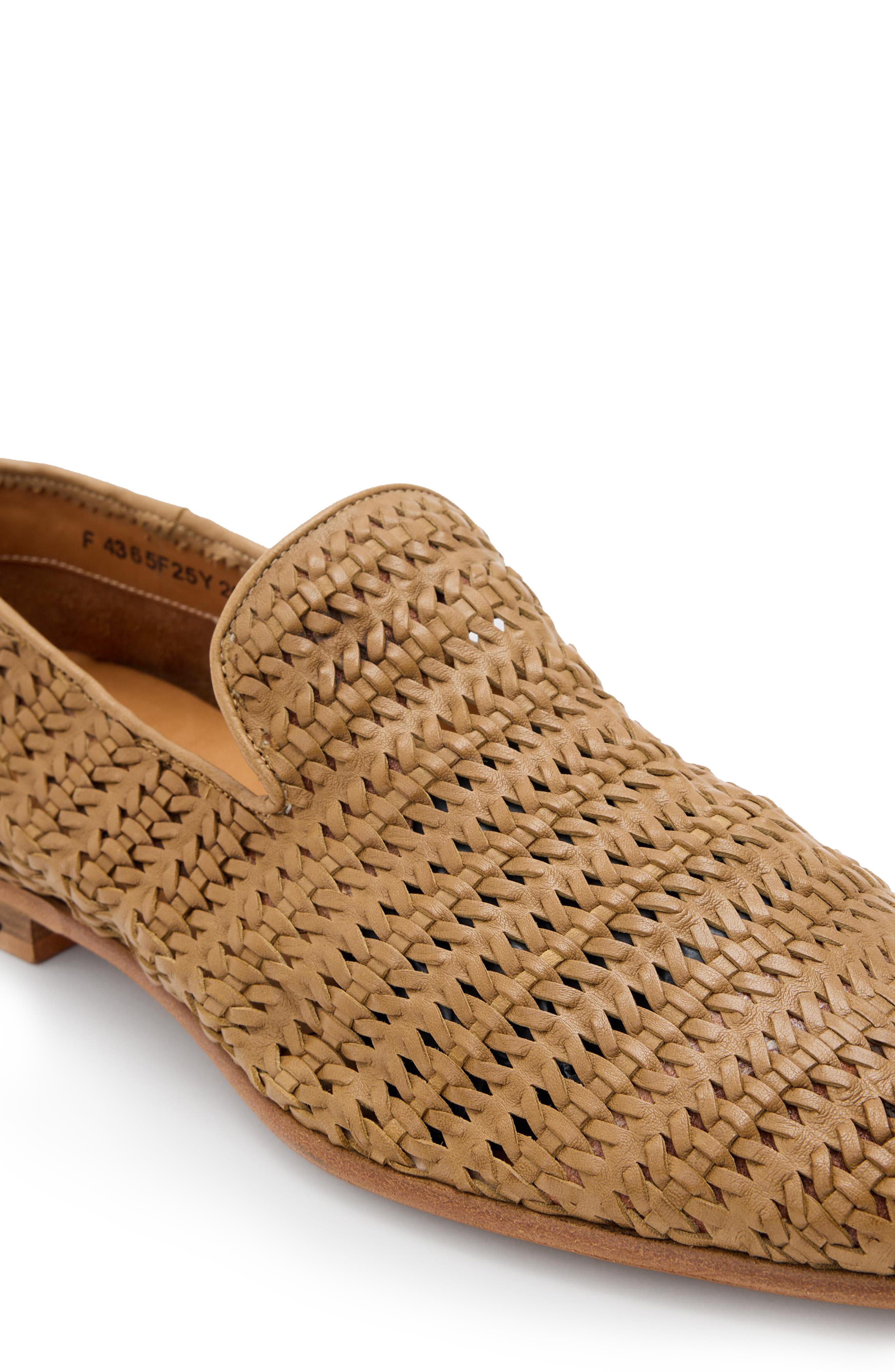 Venice Woven Slip On Shoe, Alternate, color, WOOD BROWN