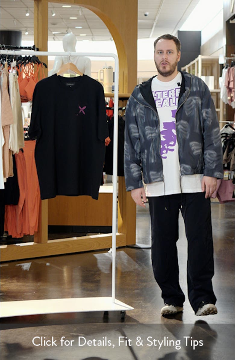 Pink X Logo Organic Cotton Graphic T-Shirt, sales video thumbnail