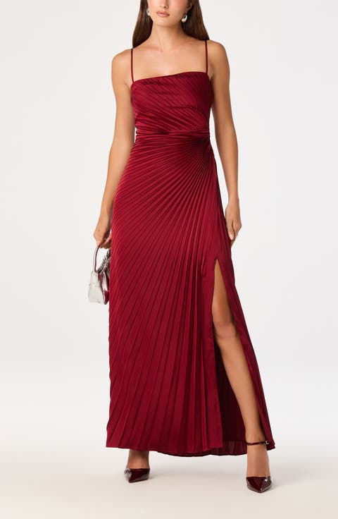 Paulette Pleated Maxi Dress