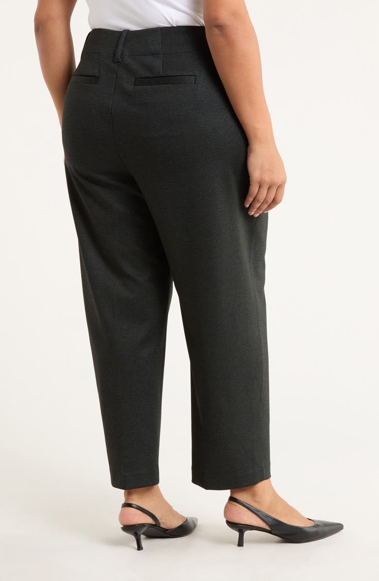 Liverpool Tailored Tab Waist Pants, Alternate, color, Smoky Charcoal Herringbone