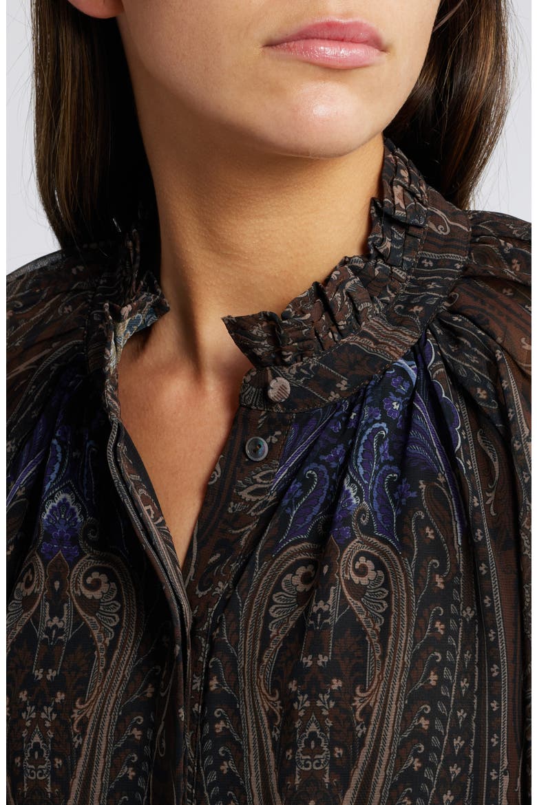 Sofiana Paisley Long Sleeve Top, Alternate, color, COCO MULTI