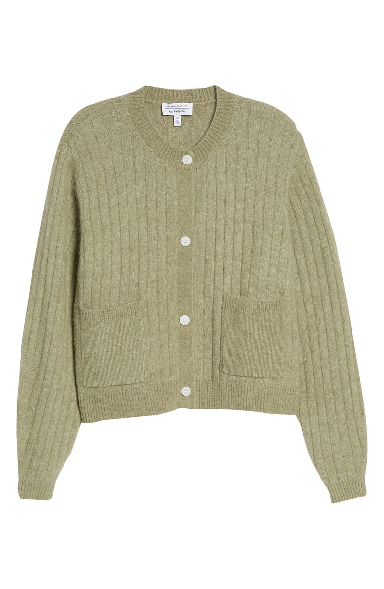 & Other Stories Patch Pocket Ribbed Cardigan, Alternate, color, 