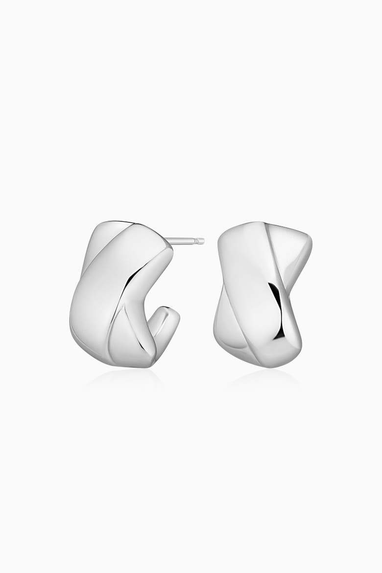 Sterling Silver Kisses Drop Earrings, Main, color, Silver