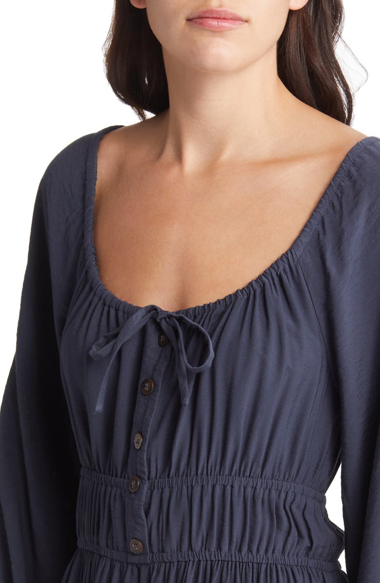 Madewell Sophia Twill Midi Dress, Alternate, color,