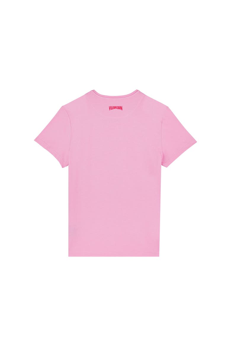 Unisex Turtle Heart Flocked T-Shirt, Alternate, color, PETUNIA