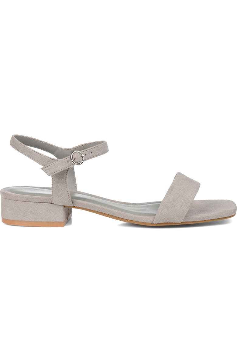 Journee Collection JOURNEE Beyla Open Toe Sandal, Alternate, color, Grey