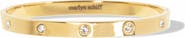 MARLYN SCHIFF Waterproof Cubic Zirconia Bangle Bracelet