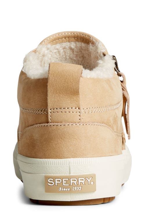 SPERRY SPERRY COZY CREST LUG SIDE ZIP FAUX SHEARLING LINED SNEAKER BOOT