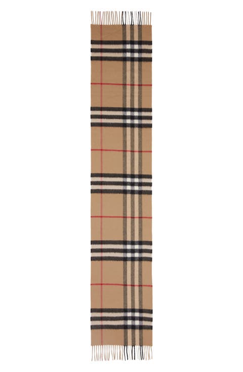 Giant Icon Check Cashmere Scarf