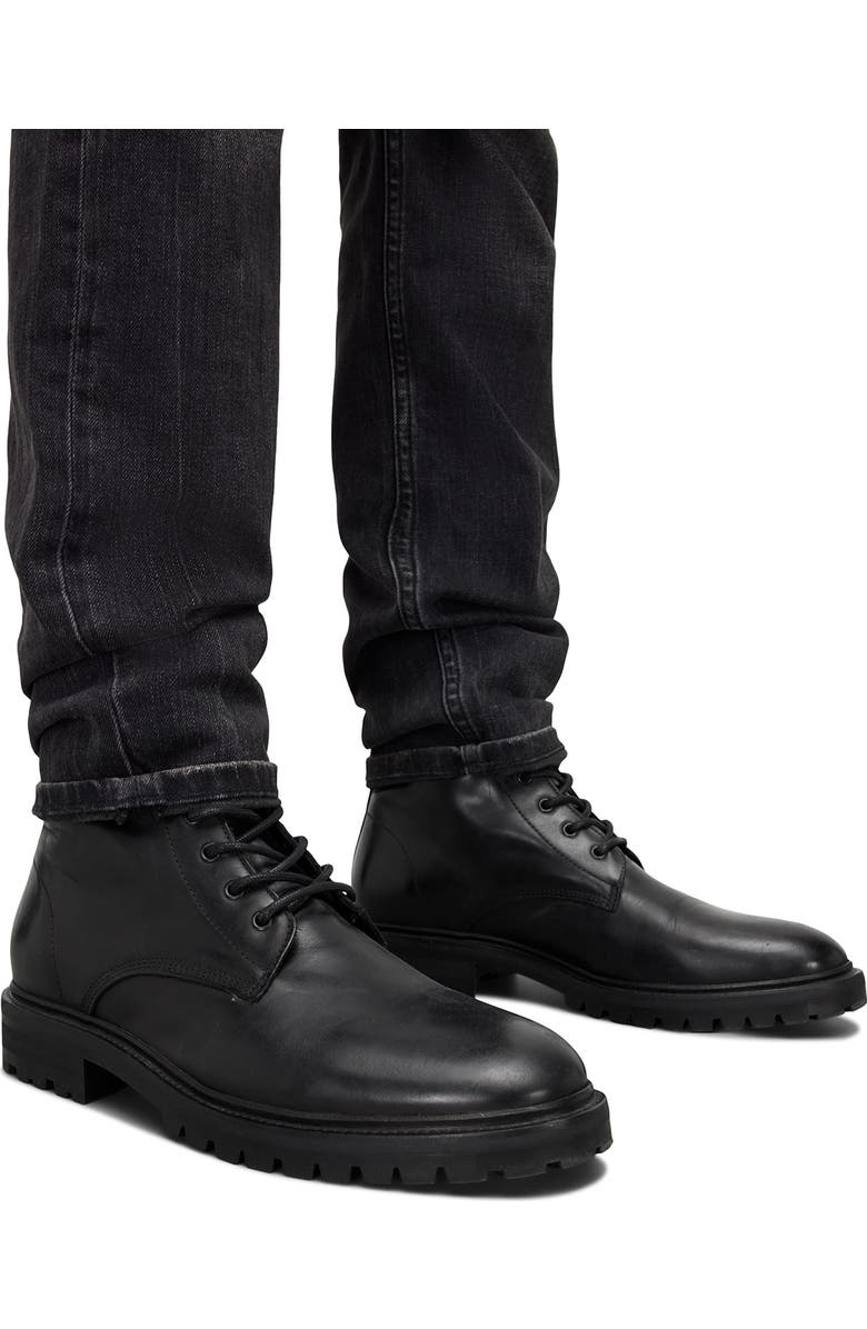 AllSaints Tobias Plain Toe Boot, Alternate, color, Black