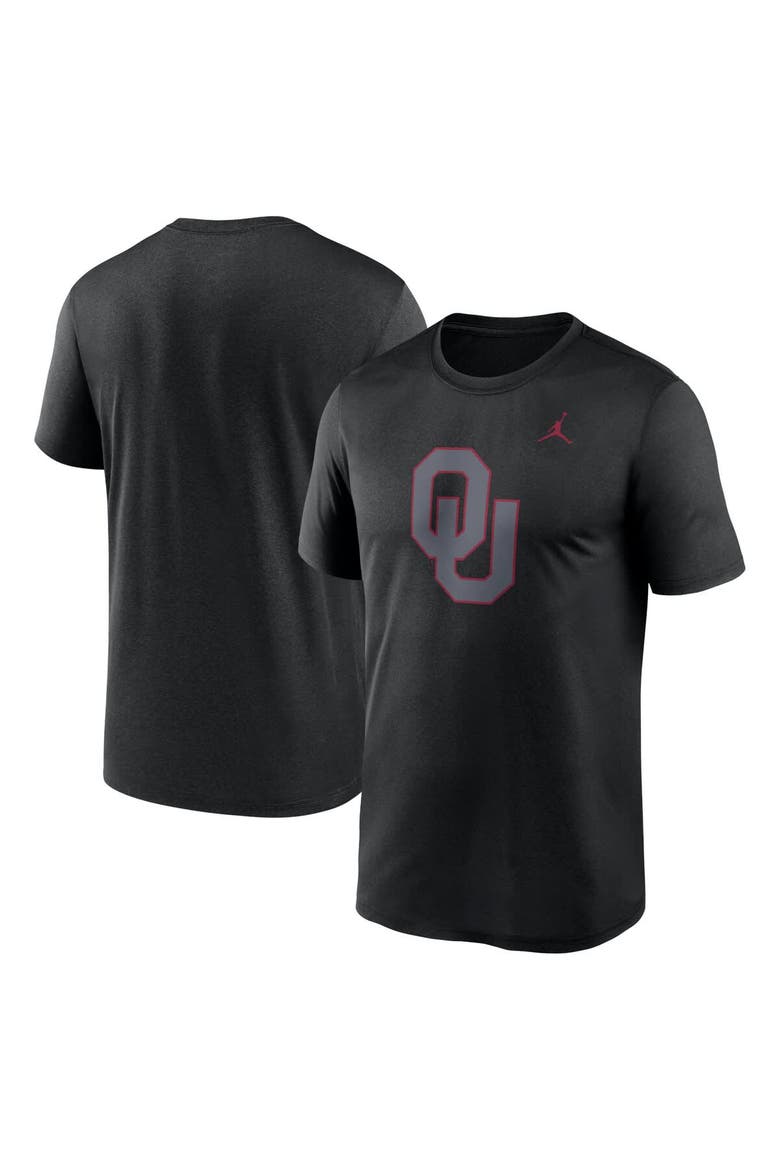 Men's Jordan Brand Black Oklahoma Sooners Color Pop Logo Legend T-Shirt, Main, color, Black