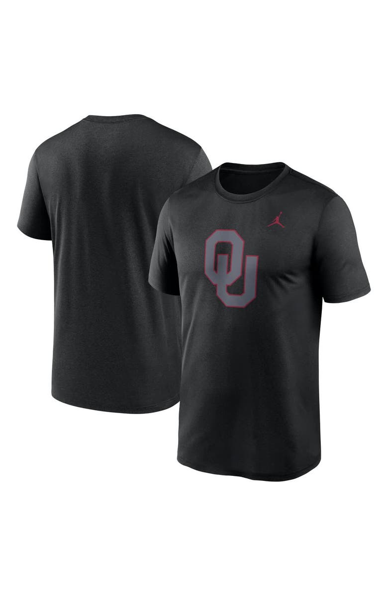 Jordan Brand Men's Jordan Brand Black Oklahoma Sooners Color Pop Logo Legend T-Shirt, Main, color, 