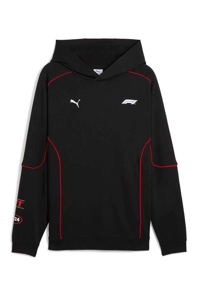 F1 Graphic Cotton Blend Hoodie, Alternate, color, PUMA BLACK