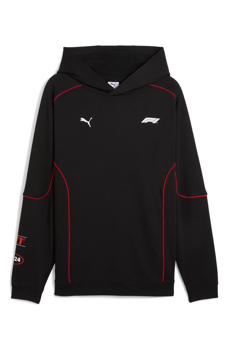 PUMA F1 Graphic Cotton Blend Hoodie, Alternate, color, Puma Black