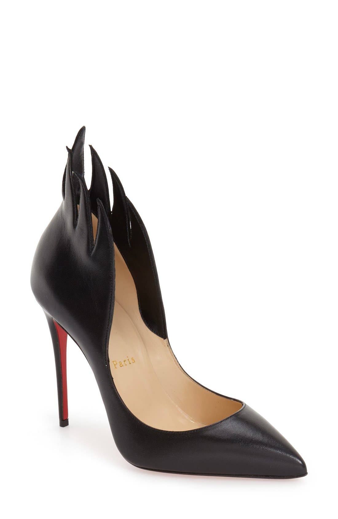Christian Louboutin 'Victorina' Flame Topline Pointy Toe Pump, Main, color, 