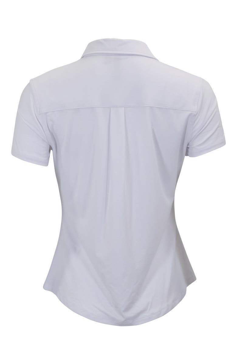 Lords of Harlech White Womens Printed Button-Up Shirt, Alternate, color, White