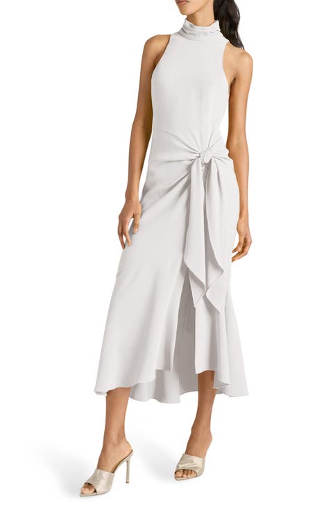 Rori Sleeveless High-Low Crepe Dress
