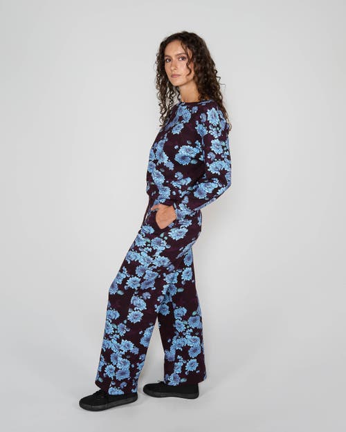 Lords Of Harlech Clara Oversized Brushed Knit Sweatshirt In Burgundy