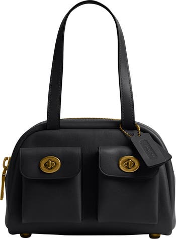 バッグ Vintage Coach Turnlock 2Way BusinessBag Vintage Coach Winnie Brown Turnlock 2Way Handbag Shoulder