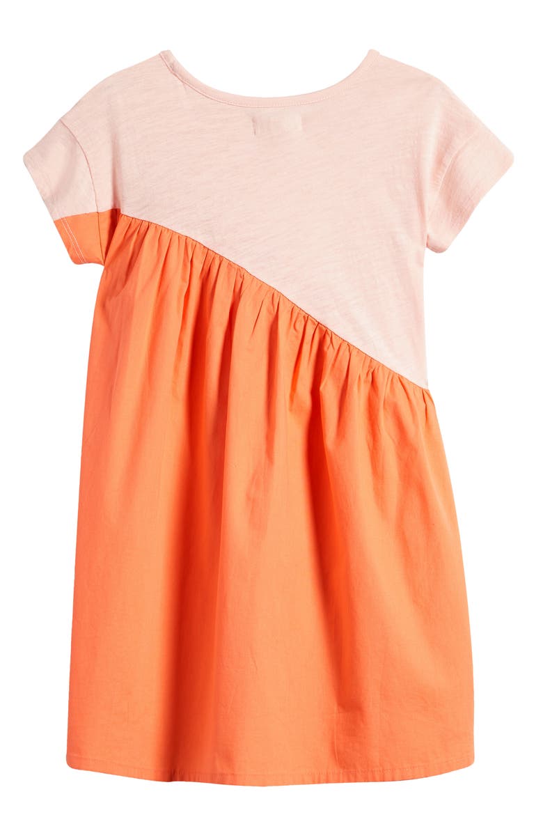 Tucker + Tate Kids' Colorblock Mixed Media Dress, Alternate, color,