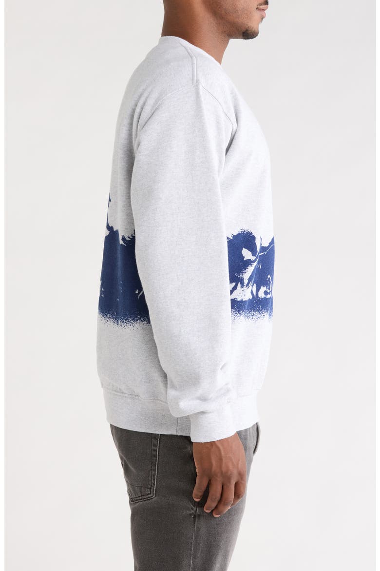 Driftin' Back Again Cotton Crewneck Sweatshirt, Alternate, color, HEATHER GREY