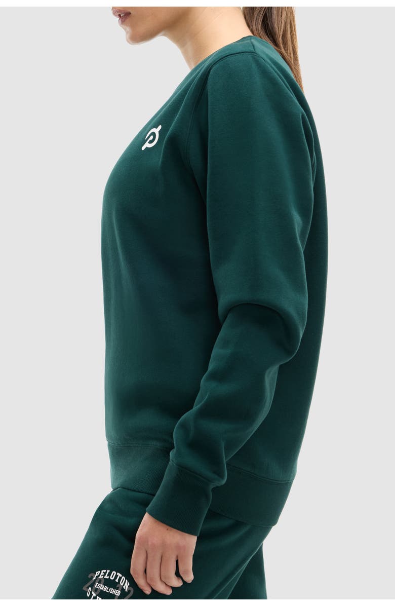 Peloton Soft Fleece Crewneck Sweatshirt, Alternate, color, Pine