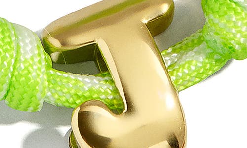 Baublebar Dive In Initial Bracelet In Green