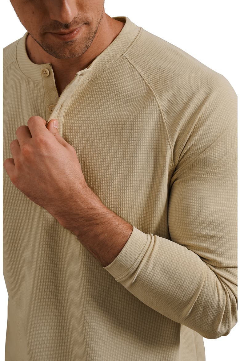 Waffle Tech Henley, Alternate, color, TOASTED OAT