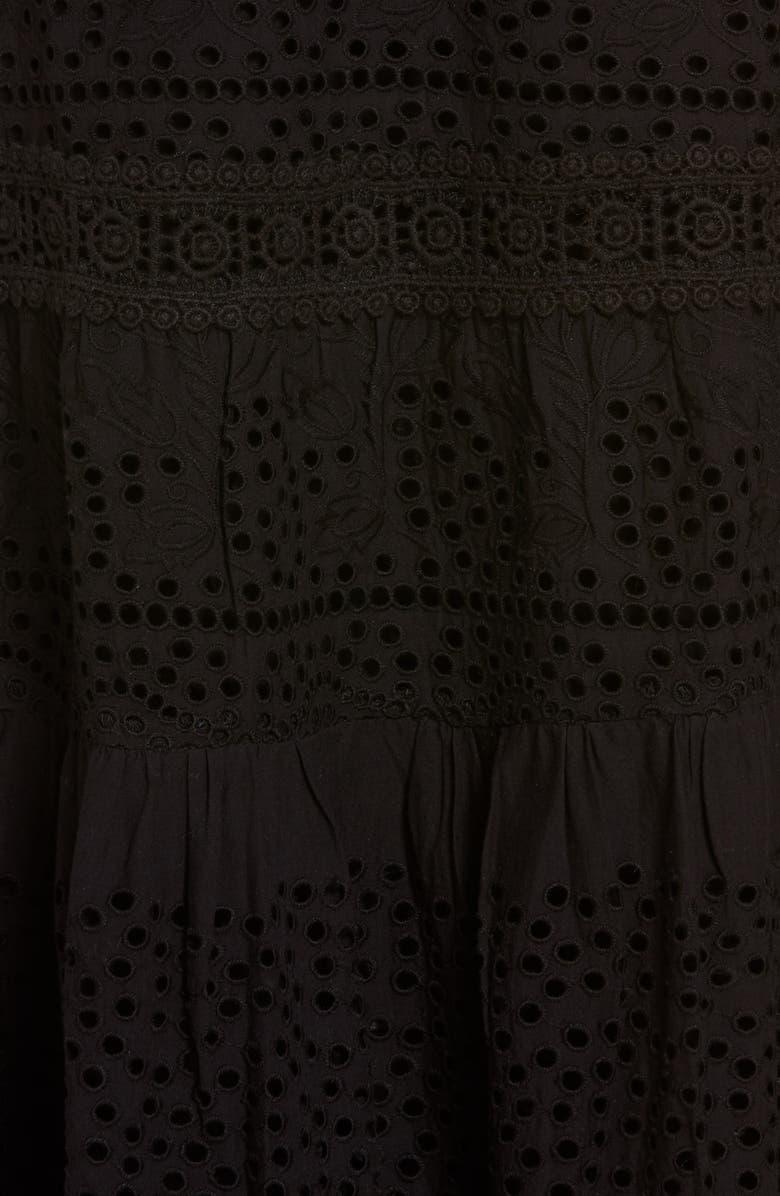 Melissa Odabash Alessia Eyelet Cover-Up Maxi Skirt, Alternate, color, 
