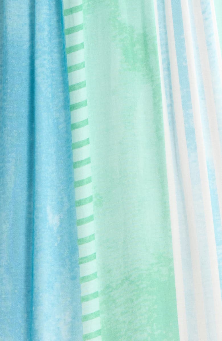 Elan Print Tiered Halter Maxi Dress, Alternate, color, Blue Strovia